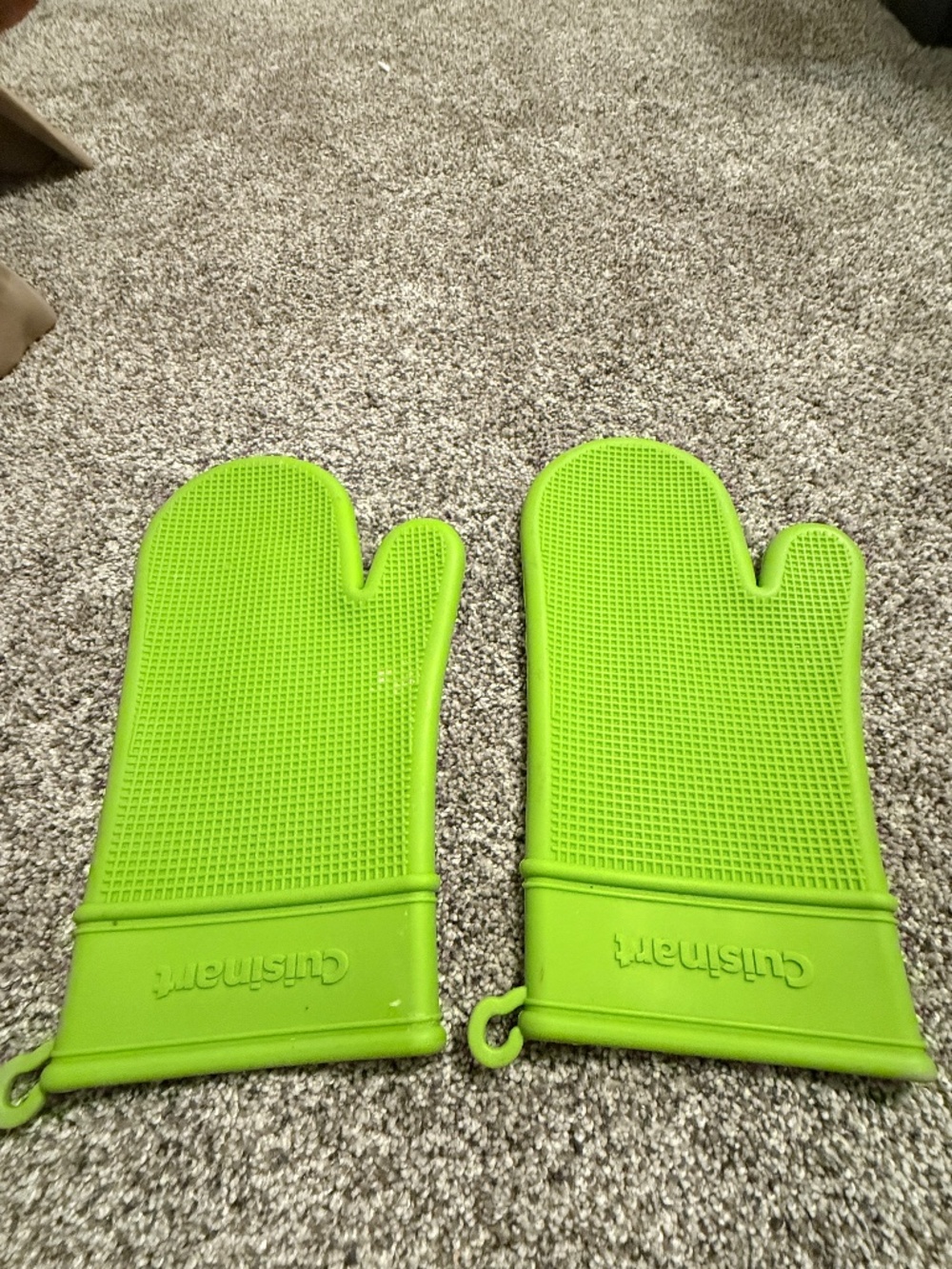 Cuisinart Waffle green silicone hand pot holders potholders baking cooking
